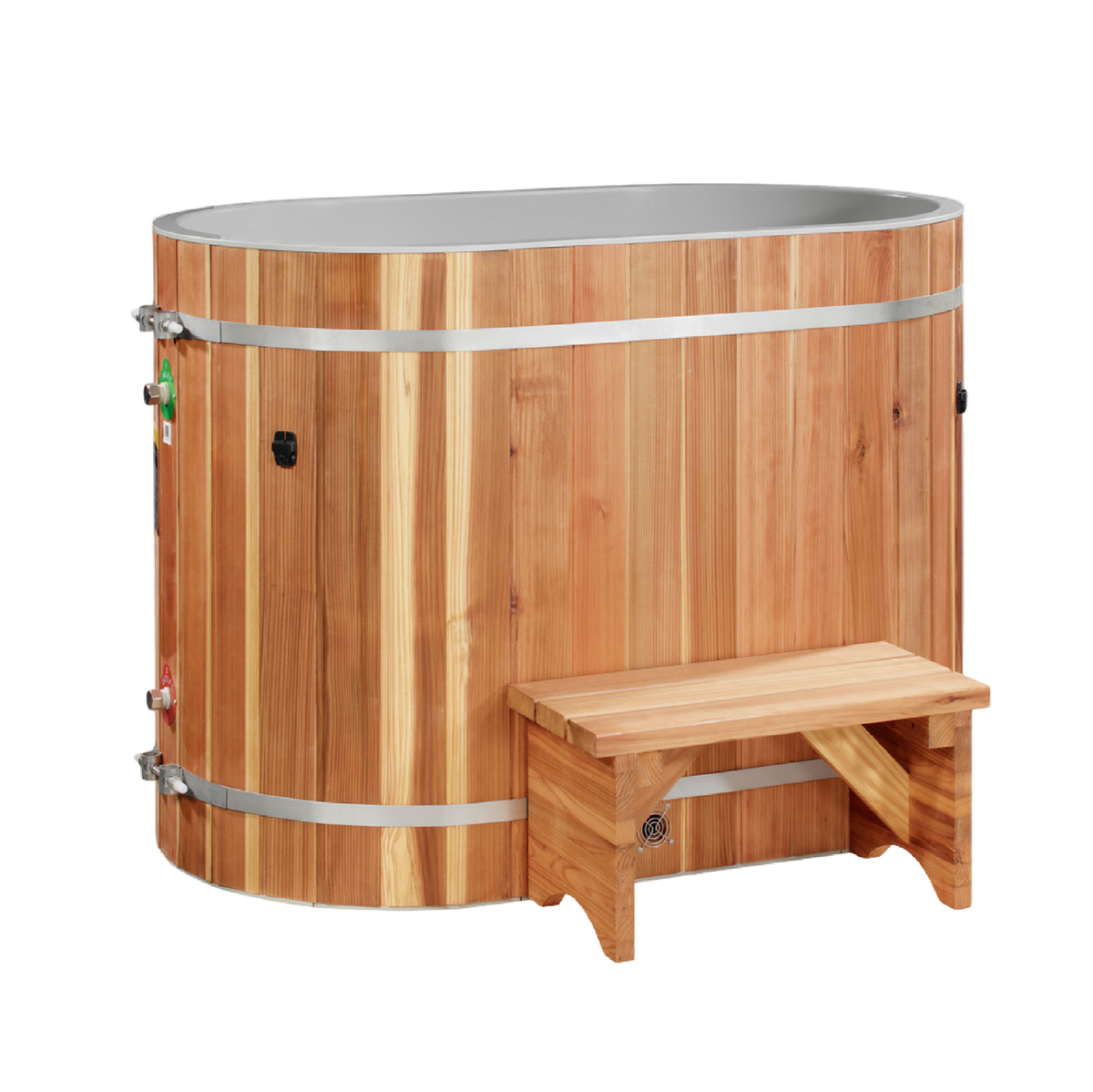 DCT Oval Barrel Tub (50-P) Pacific Cedar - 3/4 IN-OUT without Motor