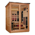 Golden Designs Loviisa 3 Person Pacific Cedar Barn Hybrid Outdoor Sauna