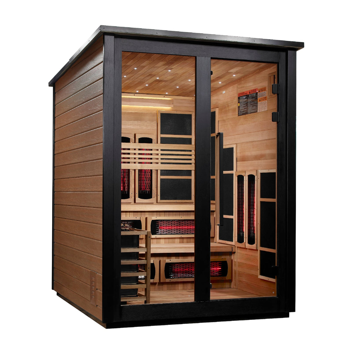 Golden Designs Kaskinen 6 Person 2 Tone Barn Hybrid Outdoor Sauna
