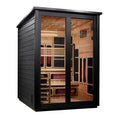 Golden Designs Kaskinen 6 Person Black Barn Hybrid Outdoor Sauna